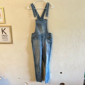 Blue Space Light Wash Denim Overalls Size 1